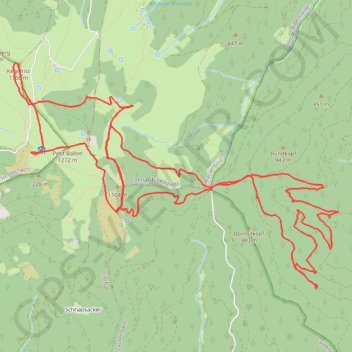 Itinéraire Petit Ballon, distance, dénivelé, altitude, carte, profil, trace GPS