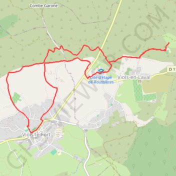 Itinéraire Autour de Viols Le Fort, distance, dénivelé, altitude, carte, profil, trace GPS