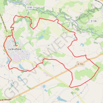 Itinéraire Circuit des hameaux - La Bruffière, distance, dénivelé, altitude, carte, profil, trace GPS