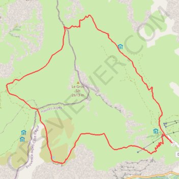 Itinéraire Plateau d'Amparis, distance, dénivelé, altitude, carte, profil, trace GPS