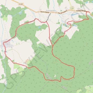 Itinéraire Chemins du Cœur des Vosges - Les Bouilles, distance, dénivelé, altitude, carte, profil, trace GPS