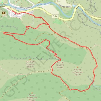 Itinéraire En Corbières - Le Pas de la Gautine - Padern, distance, dénivelé, altitude, carte, profil, trace GPS