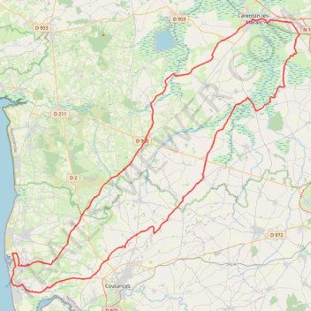 Itinéraire 3 - blainville_lundi_110km-20378942-1750613318-670, distance, dénivelé, altitude, carte, profil, trace GPS