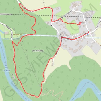 Itinéraire Brassilly, distance, dénivelé, altitude, carte, profil, trace GPS