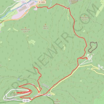 Itinéraire Kintzheim, Grand Est/France, distance, dénivelé, altitude, carte, profil, trace GPS