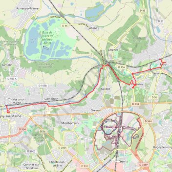 Itinéraire Le jardin des sculptures de la Dhuys, distance, dénivelé, altitude, carte, profil, trace GPS