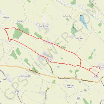 Itinéraire Sur les crêtes autour de Toutens, distance, dénivelé, altitude, carte, profil, trace GPS