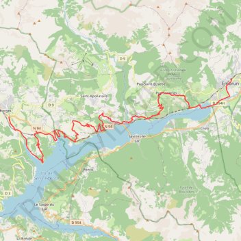 Itinéraire TLSP J5 Chorges-Embrun-Gare-20765437, distance, dénivelé, altitude, carte, profil, trace GPS