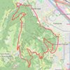 Itinéraire Les Vouillants - Fontaine, distance, dénivelé, altitude, carte, profil, trace GPS