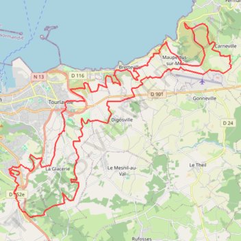 Itinéraire 1 - R4C 2025 - VTT 58km, distance, dénivelé, altitude, carte, profil, trace GPS