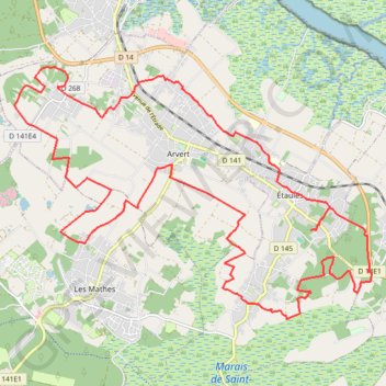 Itinéraire VTT 3, distance, dénivelé, altitude, carte, profil, trace GPS