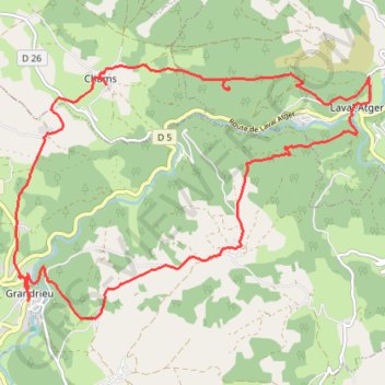 Itinéraire Entraygues, distance, dénivelé, altitude, carte, profil, trace GPS
