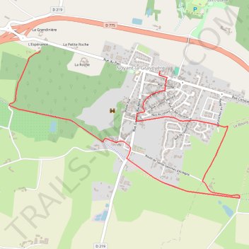 Itinéraire Circuit de Noyant-la-Gravoyère, distance, dénivelé, altitude, carte, profil, trace GPS