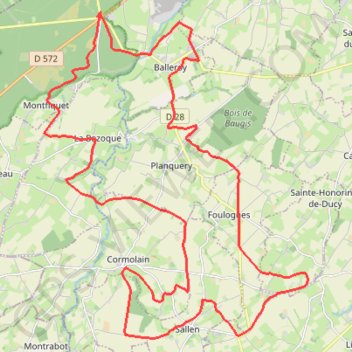 Itinéraire Rando Bayeux, distance, dénivelé, altitude, carte, profil, trace GPS