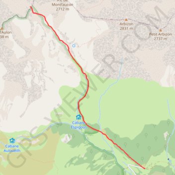 Itinéraire Porte de la Paloume, distance, dénivelé, altitude, carte, profil, trace GPS