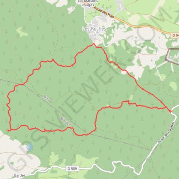 Itinéraire La Cheire du Puy de Côme, distance, dénivelé, altitude, carte, profil, trace GPS