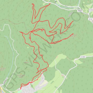 Itinéraire Niederbronn, distance, dénivelé, altitude, carte, profil, trace GPS