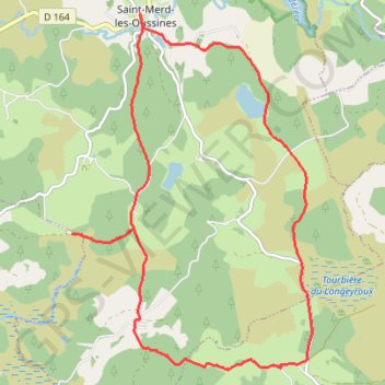 Itinéraire Du site des Cars à la tourbière du Longeyroux - Saint-Merd-les-Oussines - Pays de Haute Corrèze, distance, dénivelé, altitude, carte, profil, trace GPS