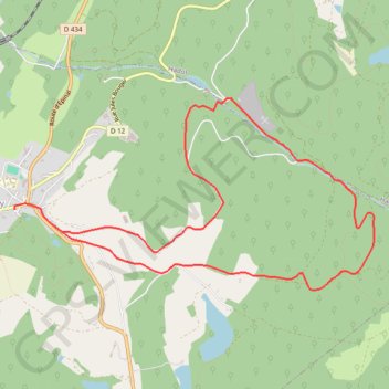 Itinéraire Chemins du Cœur des Vosges - La Hutte, distance, dénivelé, altitude, carte, profil, trace GPS