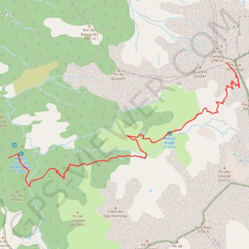 Itinéraire Pic du Canigou, distance, dénivelé, altitude, carte, profil, trace GPS