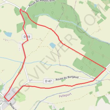 Itinéraire Chemin du Tourguil - Drudas, distance, dénivelé, altitude, carte, profil, trace GPS