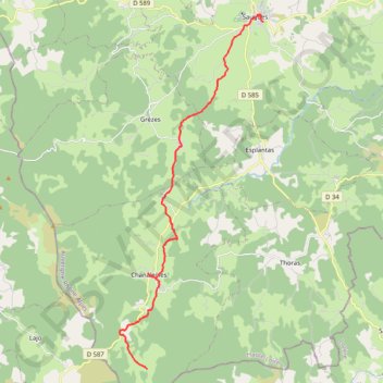 Itinéraire Saugues - Le Sauvage - Chemin de Compostelle, distance, dénivelé, altitude, carte, profil, trace GPS