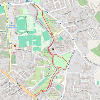 Itinéraire Parc de la Torse, distance, dénivelé, altitude, carte, profil, trace GPS