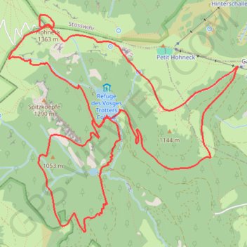 Itinéraire NewTrack, distance, dénivelé, altitude, carte, profil, trace GPS