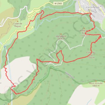 Itinéraire repérage - La Serena col st donat, distance, dénivelé, altitude, carte, profil, trace GPS