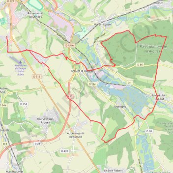 Itinéraire Aux alentours de Dieppe, distance, dénivelé, altitude, carte, profil, trace GPS