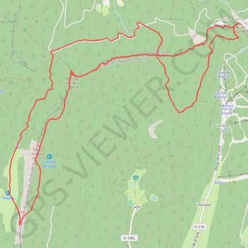 Itinéraire Crêtes du Vercors depuis le col de Montaud, distance, dénivelé, altitude, carte, profil, trace GPS