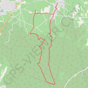 Itinéraire Autour de Saint-Paul-les-Fonts (30), distance, dénivelé, altitude, carte, profil, trace GPS