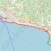 Itinéraire De Camogli à Genova (Est), distance, dénivelé, altitude, carte, profil, trace GPS