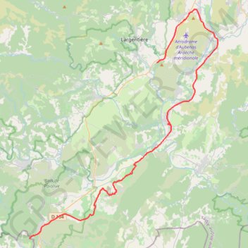 Itinéraire Via Ardèche de Uzer à Saint-Paul-le-Jeune, distance, dénivelé, altitude, carte, profil, trace GPS