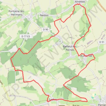 Itinéraire Les deux bois et la Coqueline, distance, dénivelé, altitude, carte, profil, trace GPS