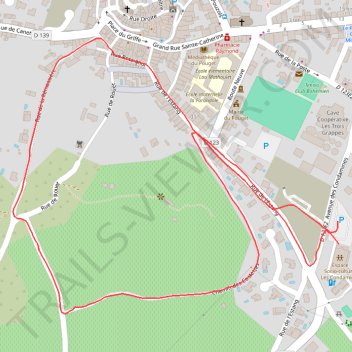 Itinéraire Course à pied du midi, distance, dénivelé, altitude, carte, profil, trace GPS