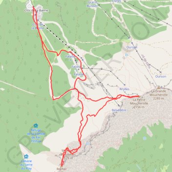Itinéraire Petite Moucherolle & Tête des Chaudières, distance, dénivelé, altitude, carte, profil, trace GPS