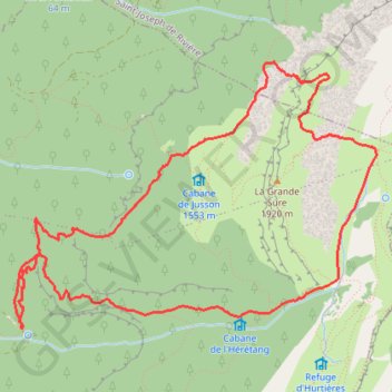 Itinéraire Arche de la Grande Sure, distance, dénivelé, altitude, carte, profil, trace GPS