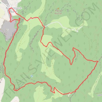 Itinéraire Grotte des Fées, Crête des Vachères, Grotte des Ussets et Crête de Mussan, distance, dénivelé, altitude, carte, profil, trace GPS