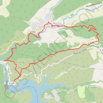 Itinéraire Saint MARTIN DE BROME, distance, dénivelé, altitude, carte, profil, trace GPS