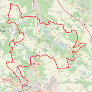 Itinéraire new, distance, dénivelé, altitude, carte, profil, trace GPS