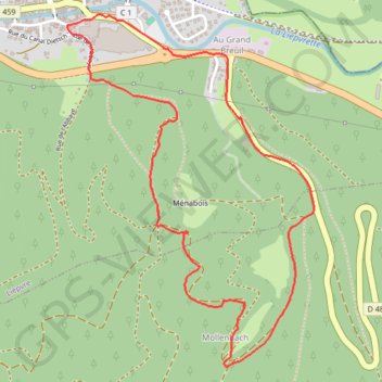 Itinéraire Les Balcons de Lièpvre, distance, dénivelé, altitude, carte, profil, trace GPS