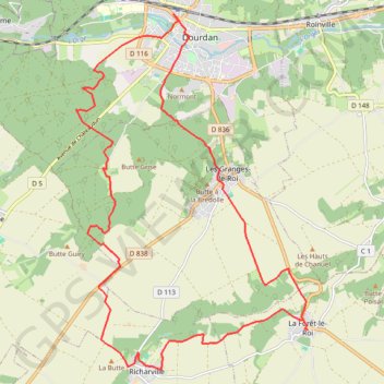 Itinéraire La Forêt le Roi, distance, dénivelé, altitude, carte, profil, trace GPS