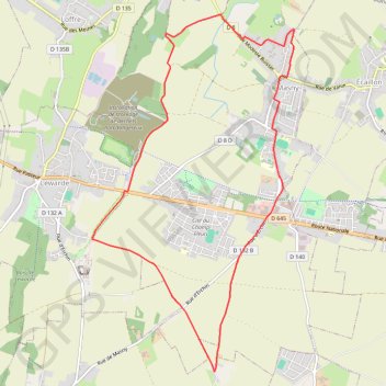 Itinéraire À l'aube de nos villages - Masny, distance, dénivelé, altitude, carte, profil, trace GPS