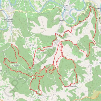 Itinéraire Le Roc Trespouzien 60 Km, distance, dénivelé, altitude, carte, profil, trace GPS