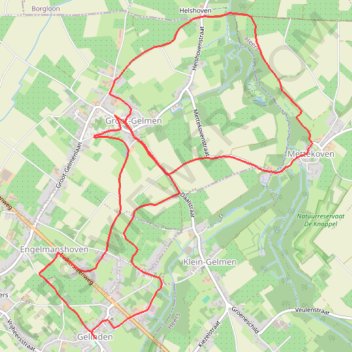 Itinéraire Gelinden, distance, dénivelé, altitude, carte, profil, trace GPS