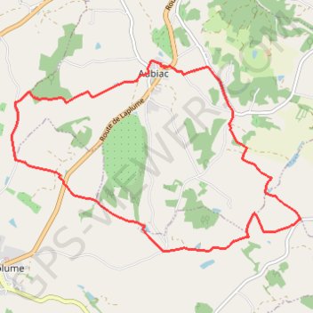 Itinéraire Aubiac, un circuit fleuri au printemps - Pays de l'Agenais, distance, dénivelé, altitude, carte, profil, trace GPS