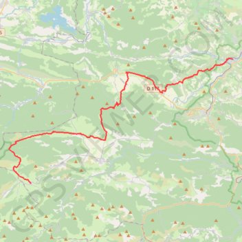 Itinéraire Du sentier Cathare à Espéraza, distance, dénivelé, altitude, carte, profil, trace GPS