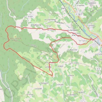 Itinéraire La forêt de Brou, distance, dénivelé, altitude, carte, profil, trace GPS