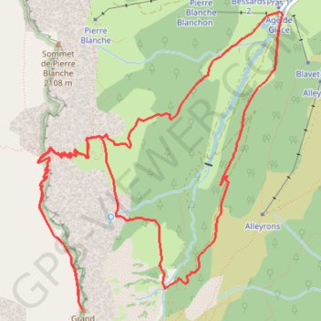 Itinéraire Le Grand Veymont au départ de Gresse-en-Vercors, distance, dénivelé, altitude, carte, profil, trace GPS